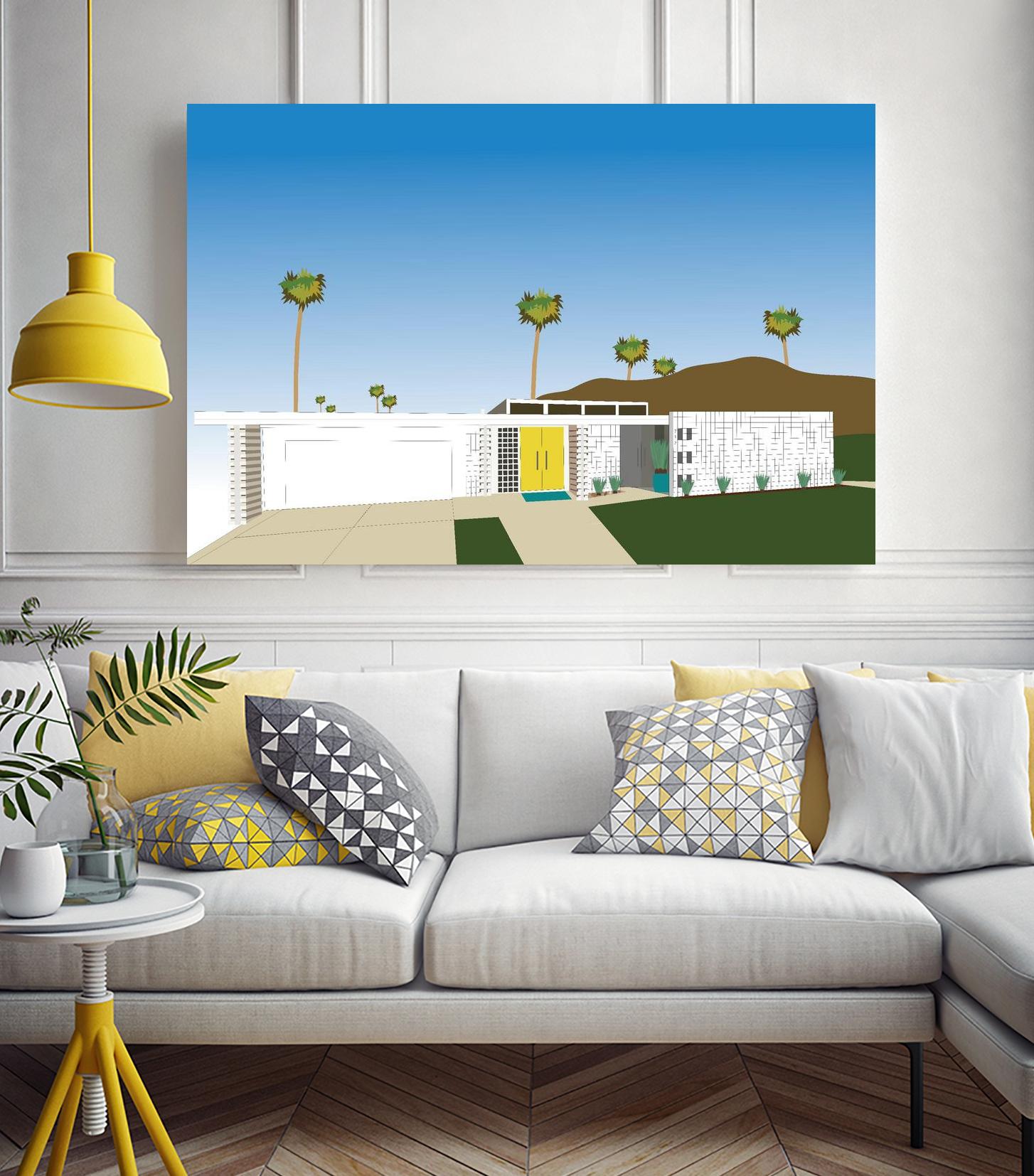 Palm Spring Living II by Jen Bucheli on GIANT ART - decorative 