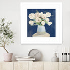Peonies on Navy by Lanie Loreth on GIANT ART - floral 