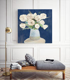 Peonies on Navy by Lanie Loreth on GIANT ART - floral 