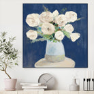 Peonies on Navy by Lanie Loreth on GIANT ART - floral 