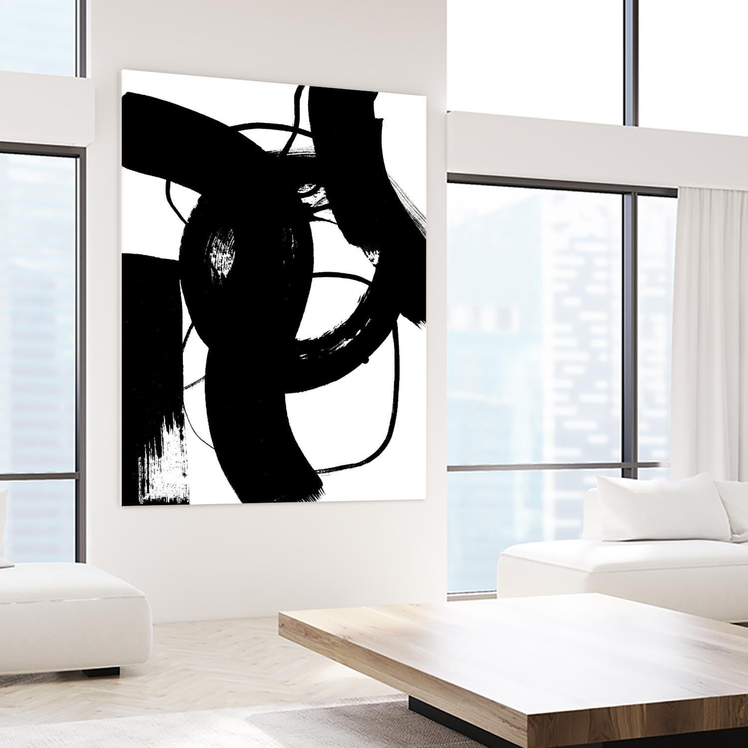 BlackThoroughfares II by Lanie Loreth on GIANT ART - white black & white 
