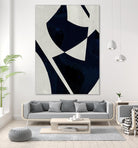 Black Machine I by Dan Meneely on GIANT ART - blue shapes 