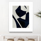 Black Machine I by Dan Meneely on GIANT ART - blue shapes 