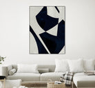 Black Machine I by Dan Meneely on GIANT ART - blue shapes 