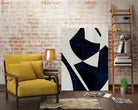 Black Machine I by Dan Meneely on GIANT ART - blue shapes 