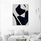 Black Machine I by Dan Meneely on GIANT ART - blue shapes 