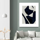 Black Machine I by Dan Meneely on GIANT ART - blue shapes 