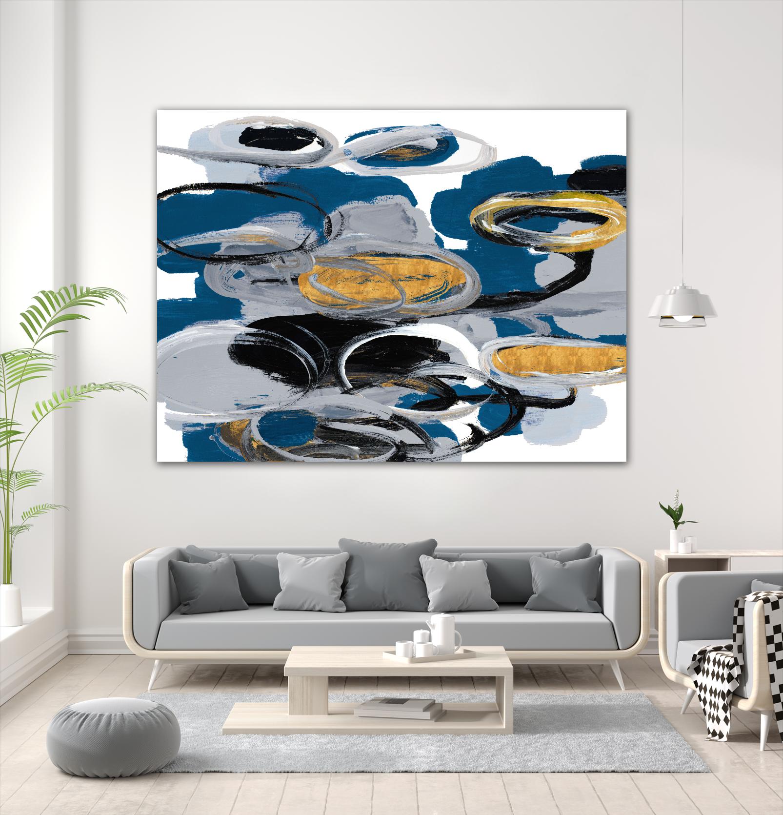 The Blue City Spirit by Lanie Loreth on GIANT ART - blue abstract