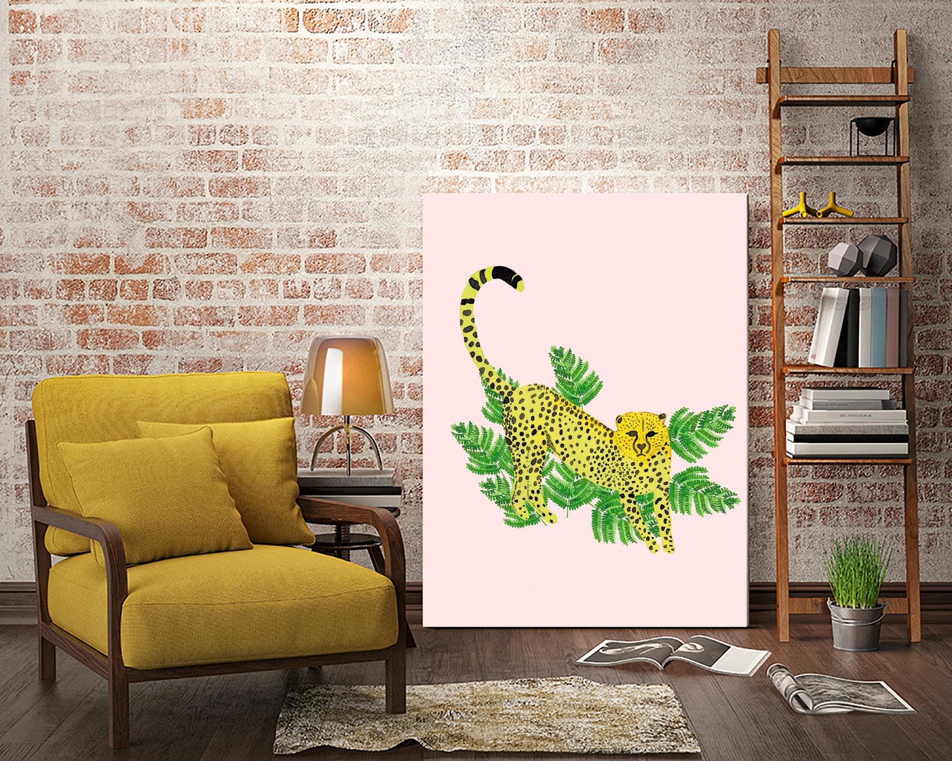 Cheetah on the Lookout I by Jen Bucheli on GIANT ART - multi wildlife