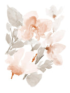 Peach Tranquil Florals II by Lanie Loreth on GIANT ART - peach floral