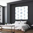 Blue Seagrass Pattern by Lanie Loreth on GIANT ART - coastal pattern