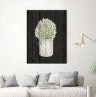 Herbs on Black Wood II by Janice Gaynor on GIANT ART - farm 