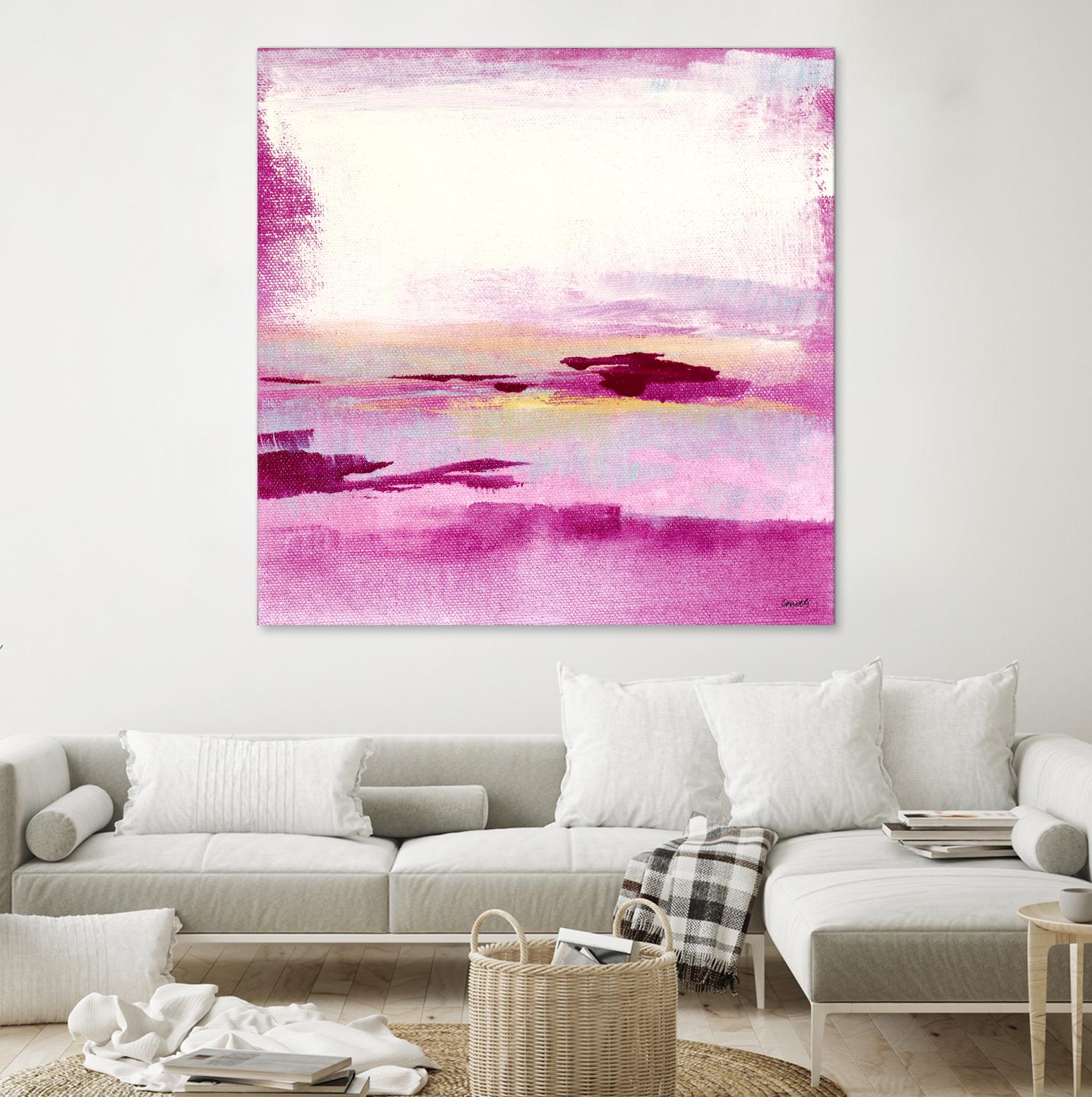 Dawn to Dusk by Lanie Loreth on GIANT ART - pink abstract