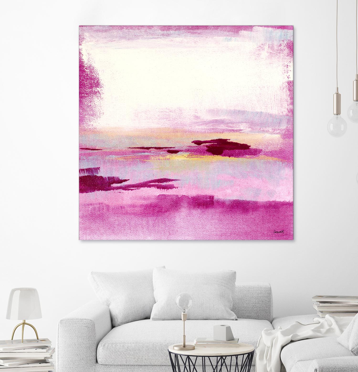 Dawn to Dusk by Lanie Loreth on GIANT ART - pink abstract