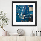 Indigo Retro by Lanie Loreth on GIANT ART - indigo abstract