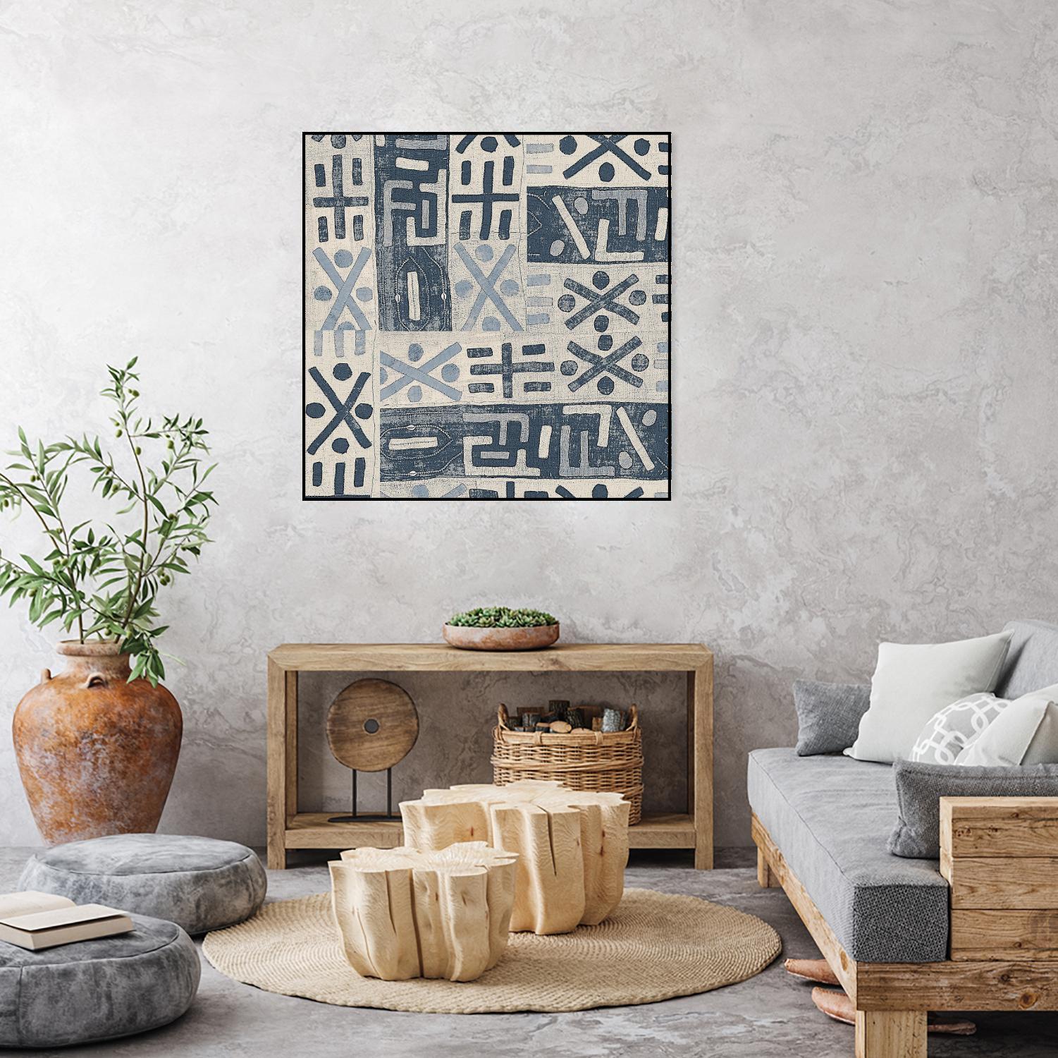 Neutral Mudcloth Pattern by Nicholas Biscardi on GIANT ART - pattern abstract