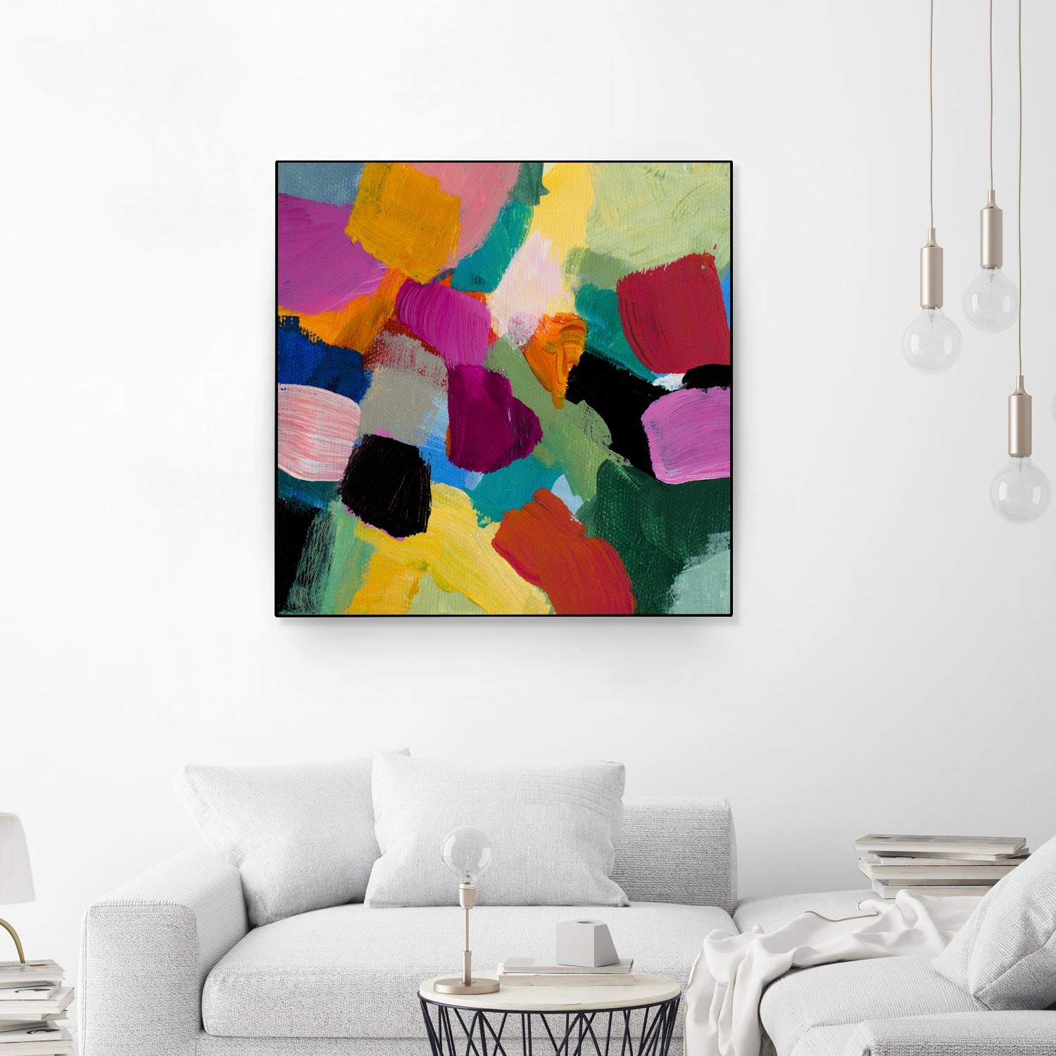 Spring Confetti I by Lanie Loreth on GIANT ART - pink abstract