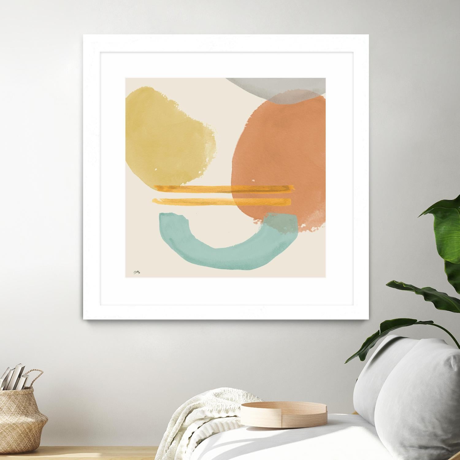 Shapes In Pastels by Elizabeth Medley on GIANT ART - abstract 