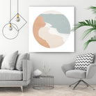Mid Century Landscape Circle I by Patricia Pinto on GIANT ART - coastal abstract