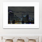 Nightscape by Nancy Crowell on GIANT ART - yellow city scene