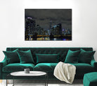 Nightscape by Nancy Crowell on GIANT ART - yellow city scene