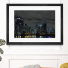 Nightscape by Nancy Crowell on GIANT ART - yellow city scene