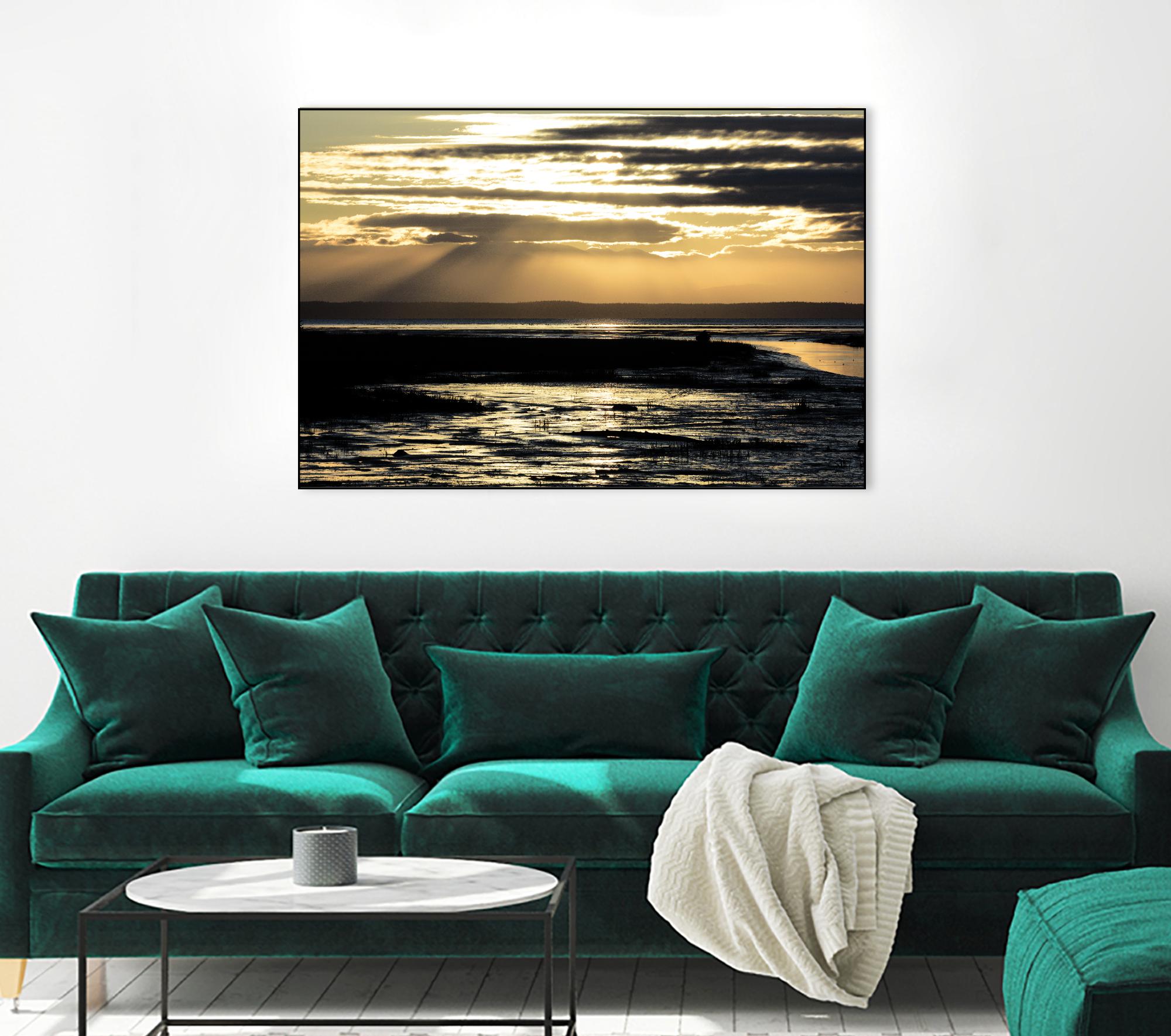 Warm Glow I by Nancy Crowell on GIANT ART - beige landscape