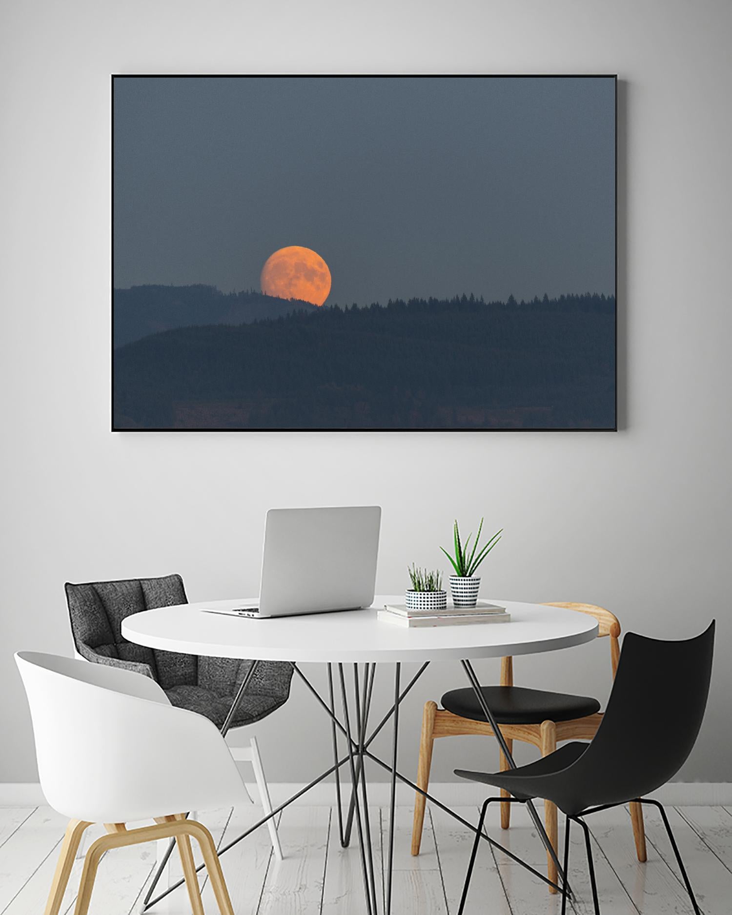 Harvest Moon by Nancy Crowell on GIANT ART - blues scenic
