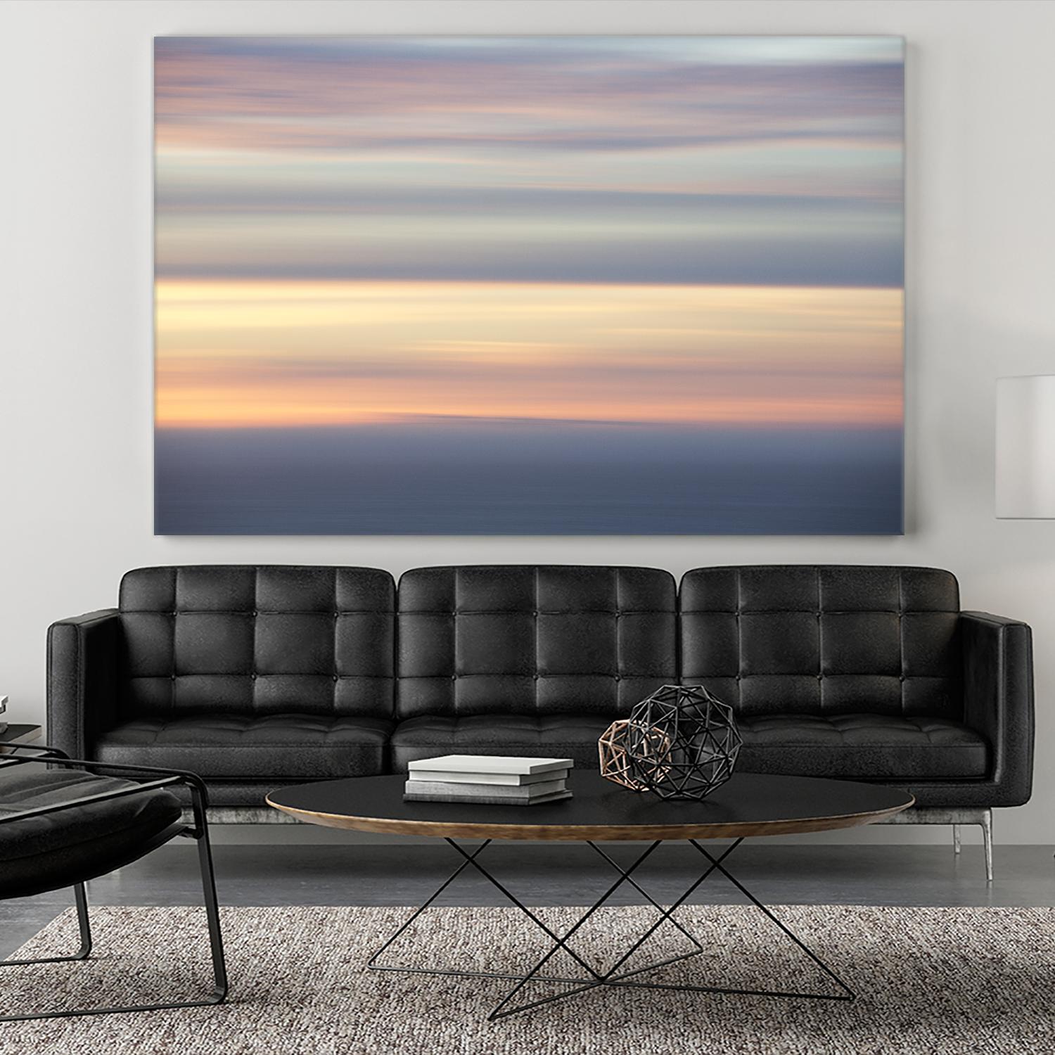 Ocean Kisses Sky by Erle KaCee on GIANT ART - blue photo art