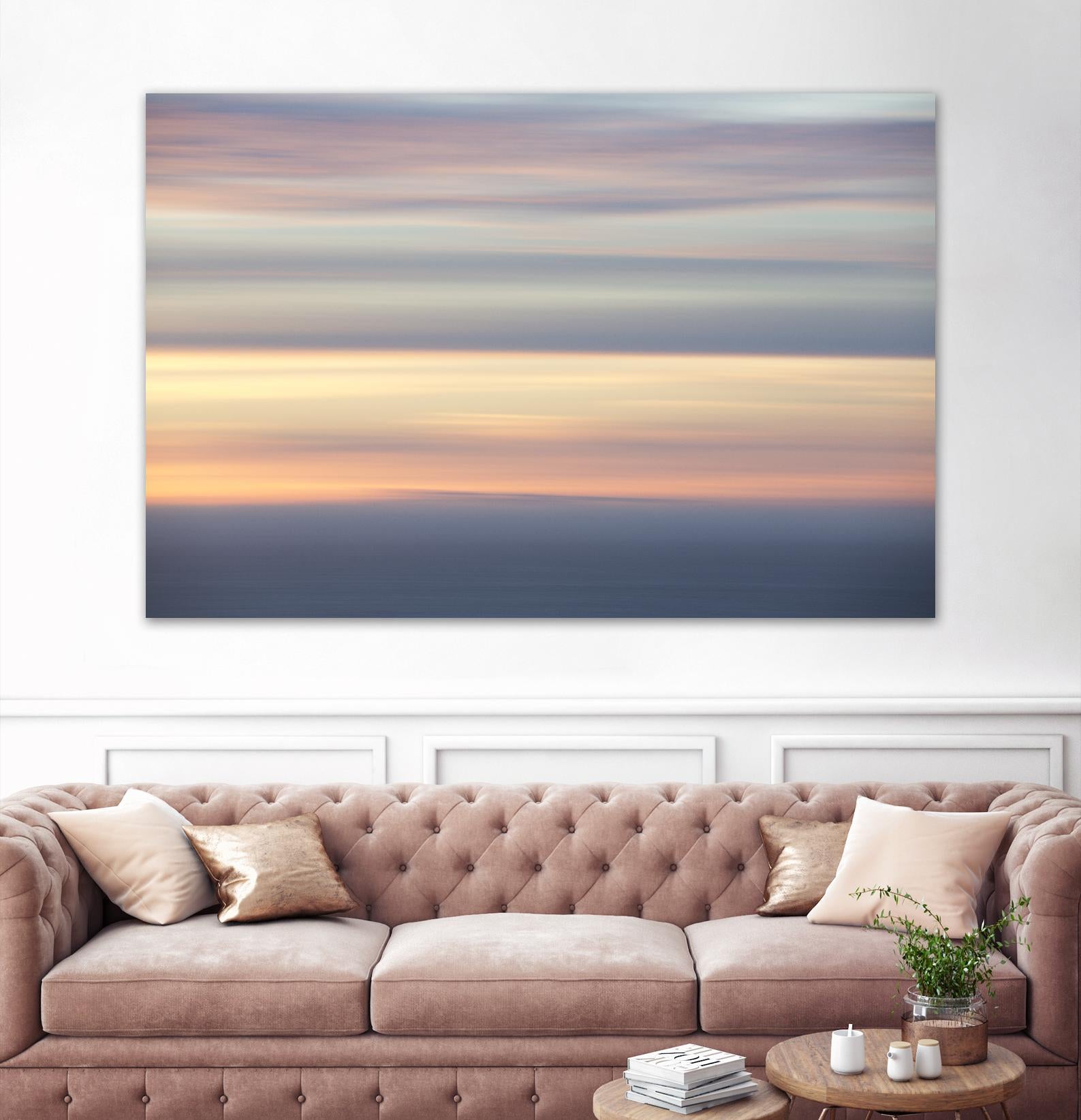 Ocean Kisses Sky by Erle KaCee on GIANT ART - blue photo art