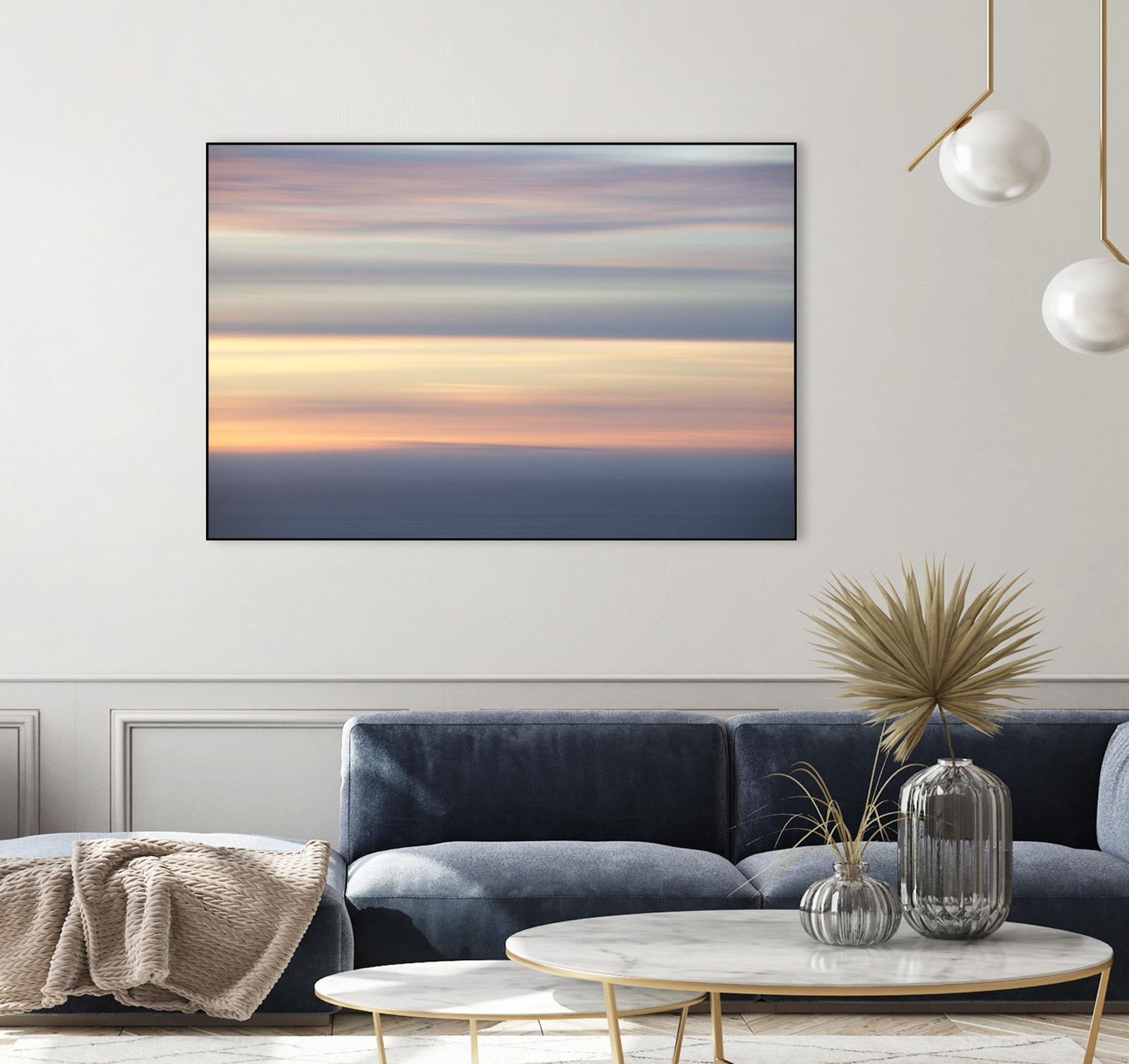 Ocean Kisses Sky by Erle KaCee on GIANT ART - blue photo art