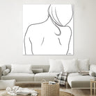 Femme II by Patti Mann on GIANT ART - whites & creams, blacks figurative