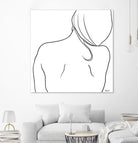 Femme II by Patti Mann on GIANT ART - whites & creams, blacks figurative