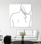 Femme II by Patti Mann on GIANT ART - whites & creams, blacks figurative
