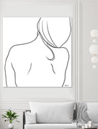 Femme II by Patti Mann on GIANT ART - whites & creams, blacks figurative