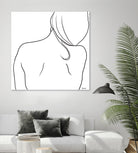 Femme II by Patti Mann on GIANT ART - whites & creams, blacks figurative