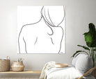 Femme II by Patti Mann on GIANT ART - whites & creams, blacks figurative