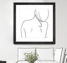 Femme II by Patti Mann on GIANT ART - whites & creams, blacks figurative