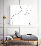 Femme III by Patti Mann on GIANT ART - whites & creams, blacks figurative