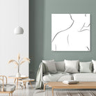 Femme III by Patti Mann on GIANT ART - whites & creams, blacks figurative