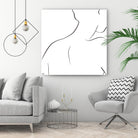 Femme III by Patti Mann on GIANT ART - whites & creams, blacks figurative
