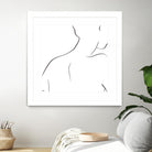 Femme III by Patti Mann on GIANT ART - whites & creams, blacks figurative