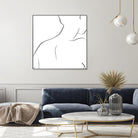 Femme III by Patti Mann on GIANT ART - whites & creams, blacks figurative