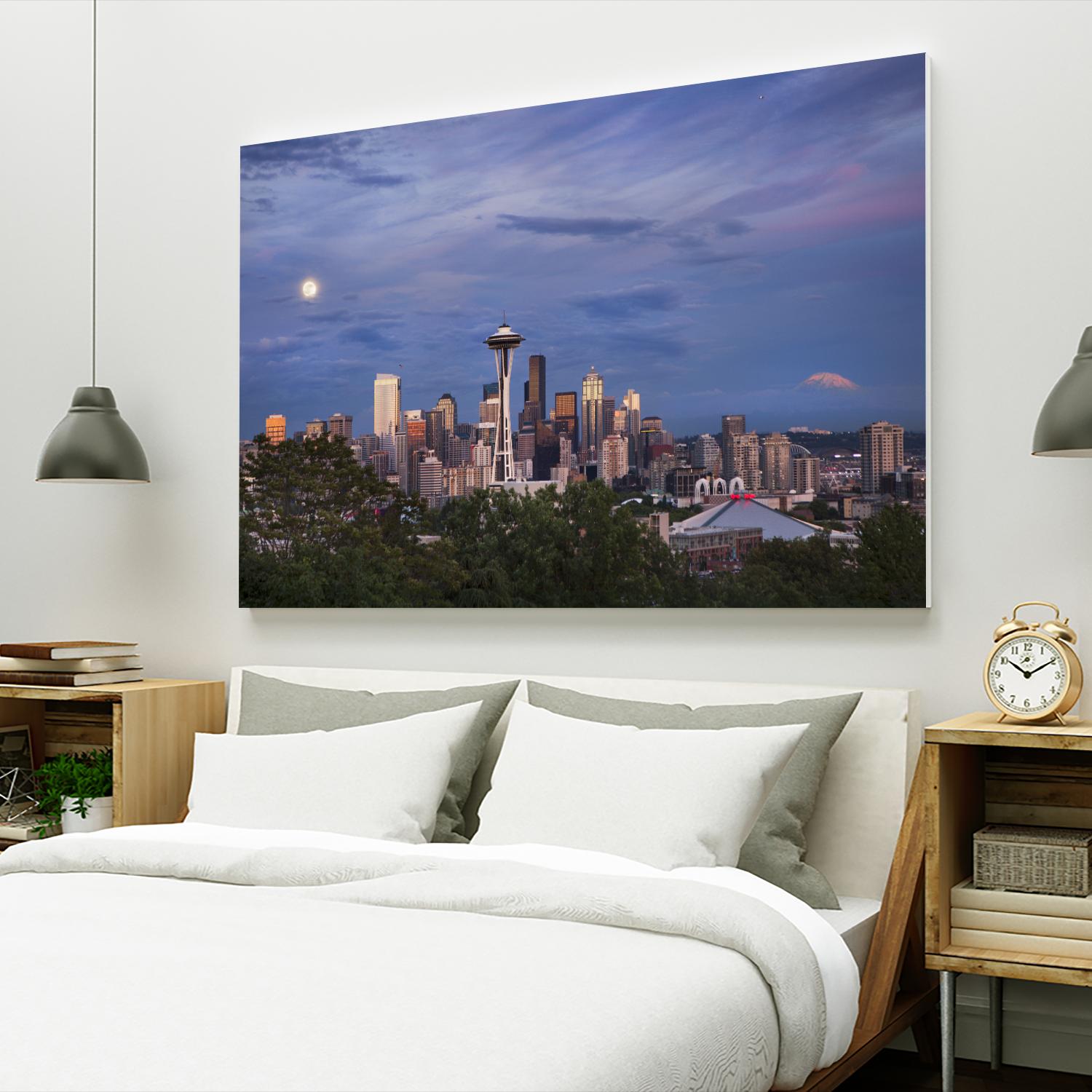 Skyview by Aaron Matheson on GIANT ART - green city scene