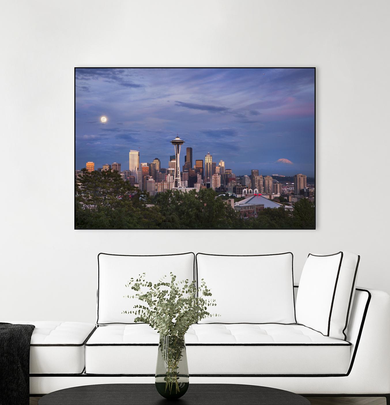 Skyview by Aaron Matheson on GIANT ART - green city scene