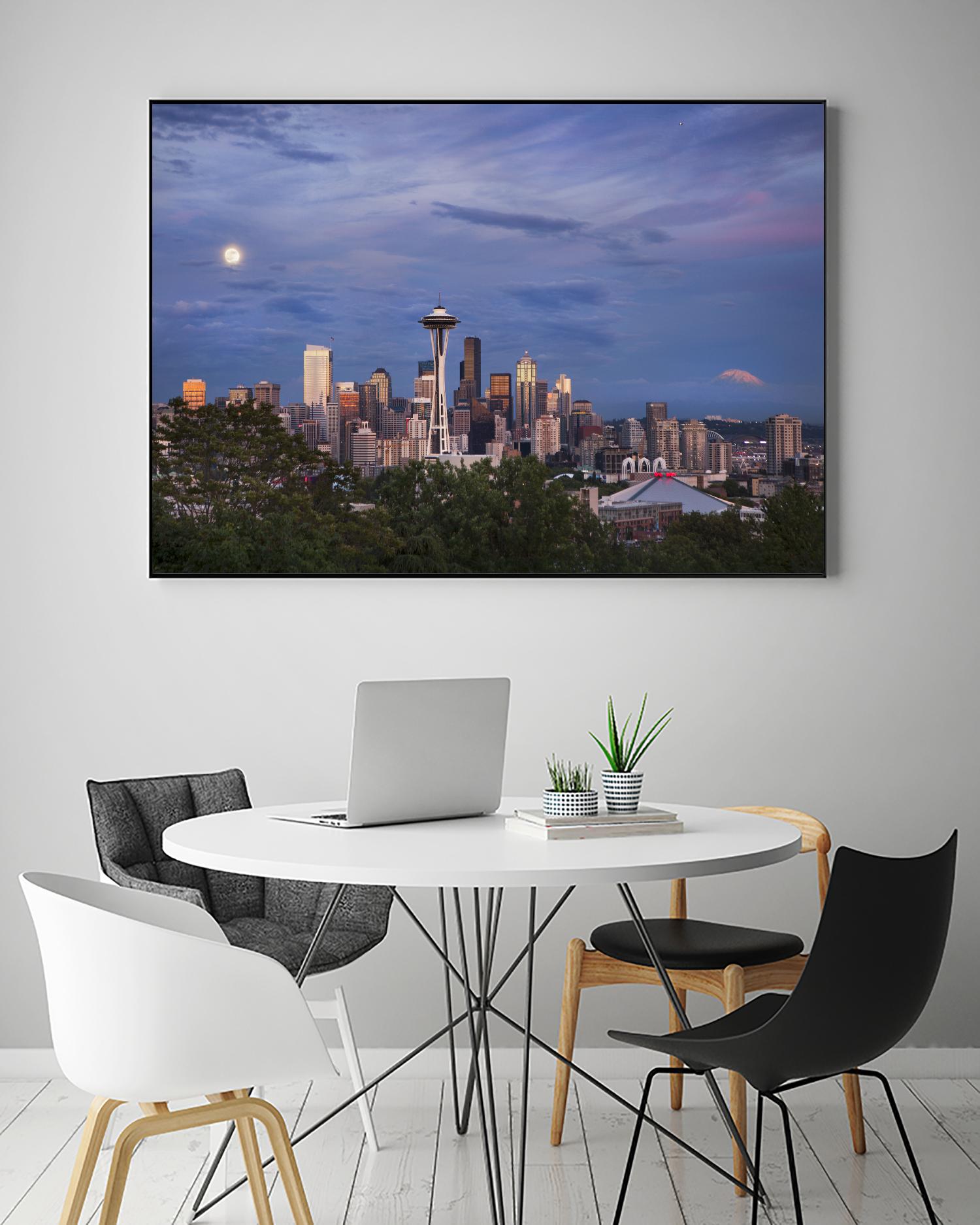 Skyview by Aaron Matheson on GIANT ART - green city scene