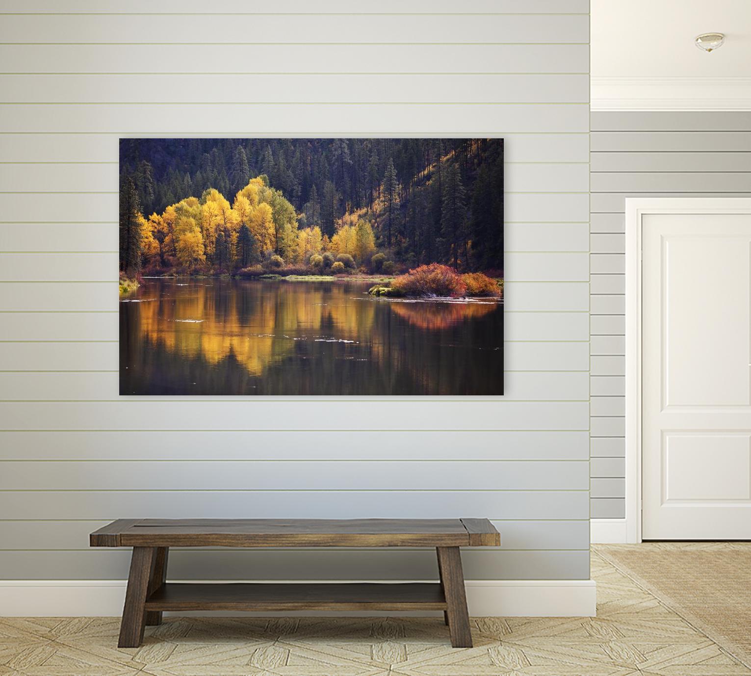 Mirror Visions by Aaron Matheson on GIANT ART - orange landscape