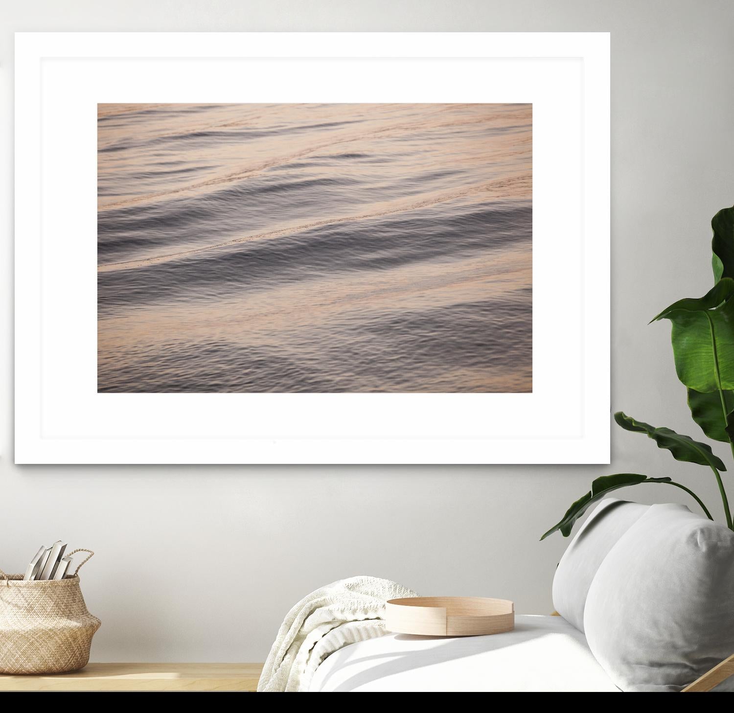 Peach Peaking by Aaron Matheson on GIANT ART - blue sea scene
