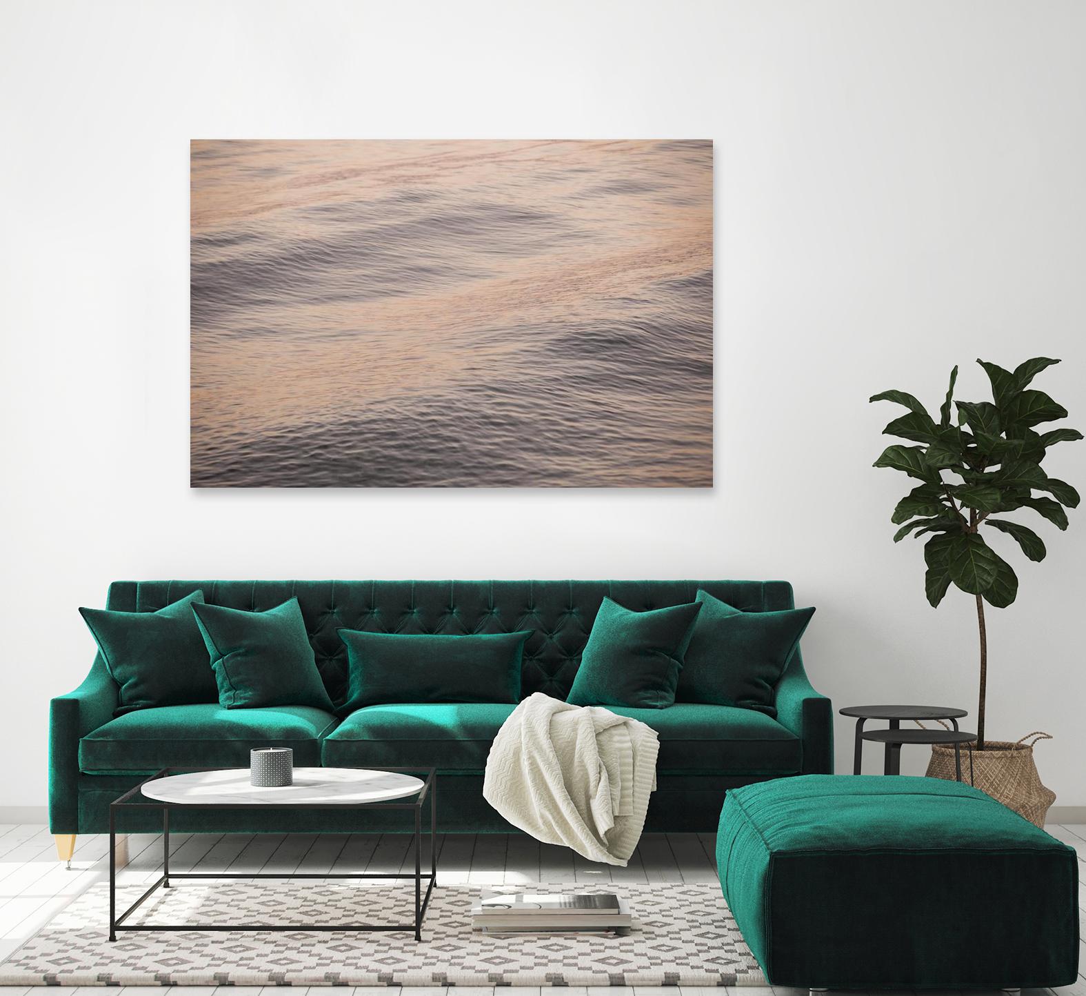 Peach Blooms by Aaron Matheson on GIANT ART - blue sea scene
