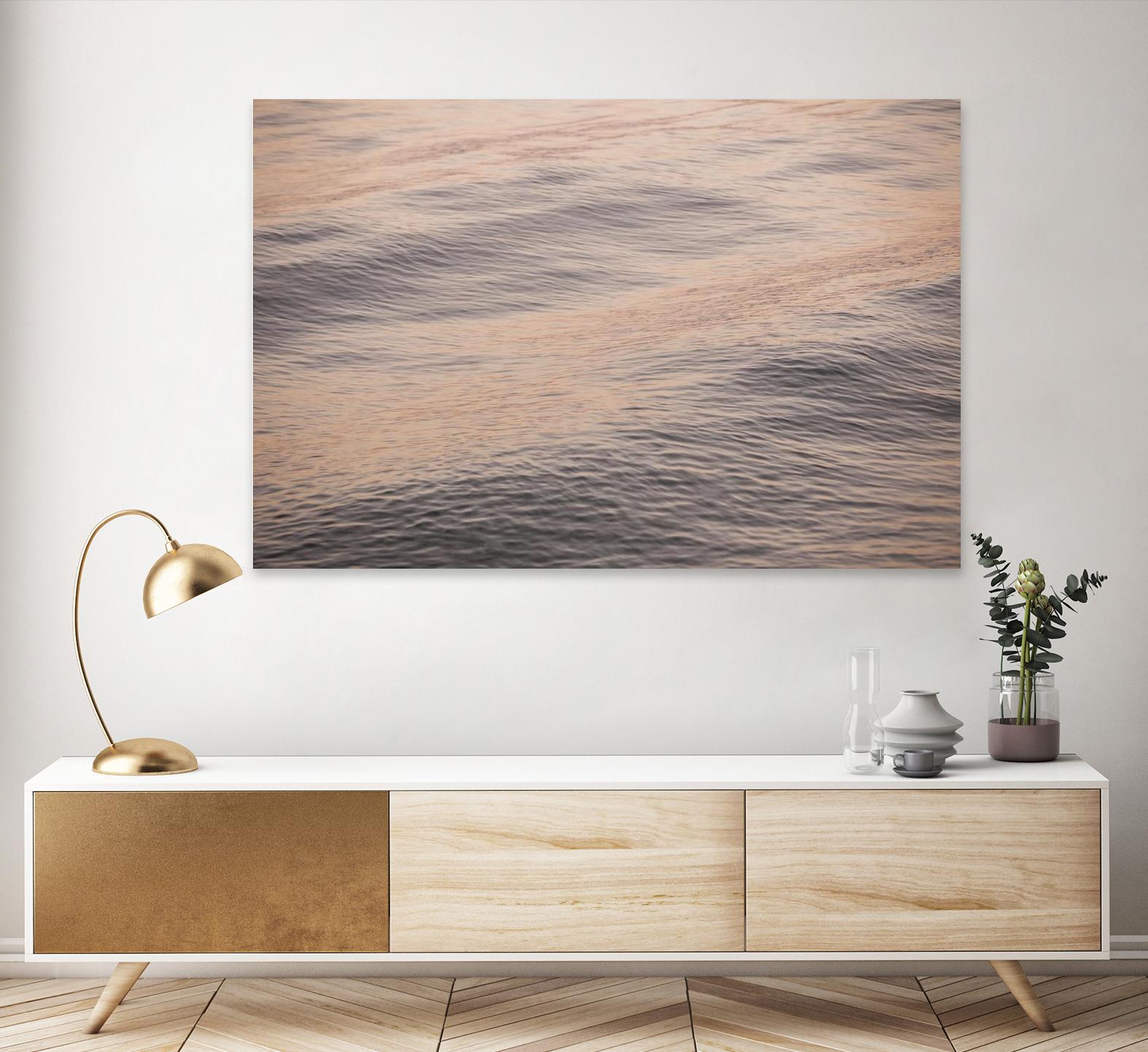 Peach Blooms by Aaron Matheson on GIANT ART - blue sea scene